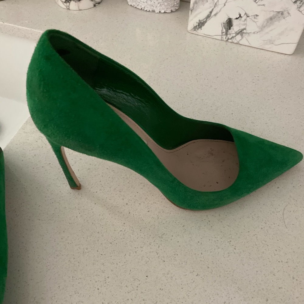 Miu Miu green suede pumps -size 38